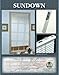 Achim Home Furnishings Deluxe Sundown 1-Inch Blind, 36-Inch by 64-Inch, White