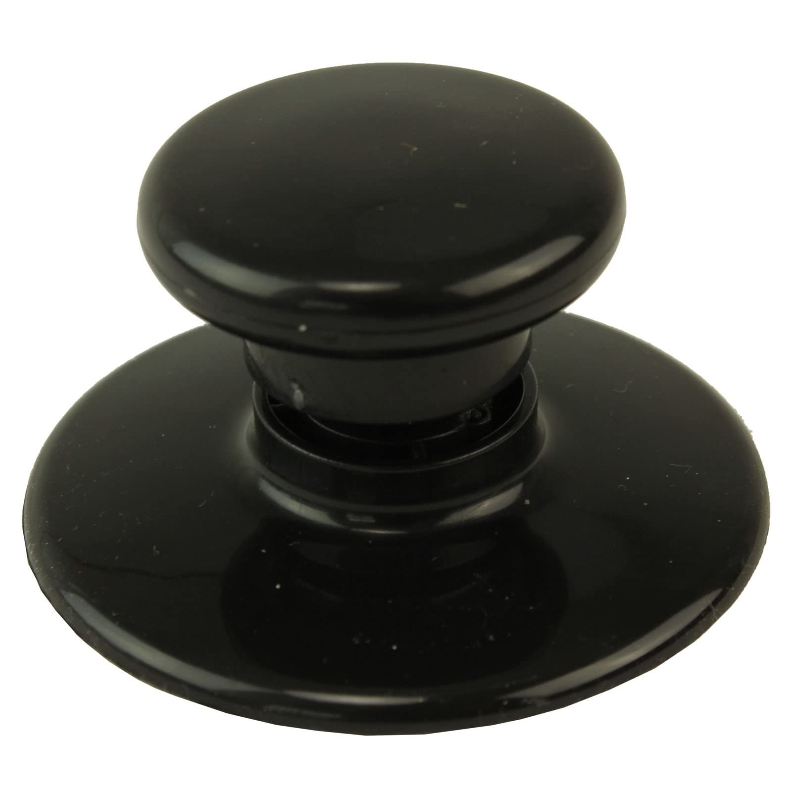 SPARES2GO Universal Glass Lid Knob & Safety Skirt for 1.5L 3L 3.5L 5.5L 5L 6.5L Round & Oval Rice/Slow Cookers (Black)
