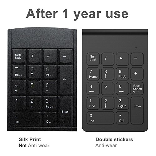 Numeric Keypad 2.4G Wireless Keyboard Mini Portable 18 Keys Number Pad Financial Accounting