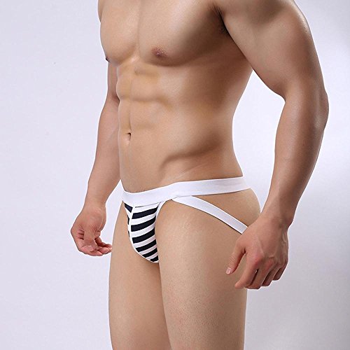 Binmer(TM) Mens Hot Sexy Jockstrap Underwear Boxer Brief Shorts Underpants (S, Black)