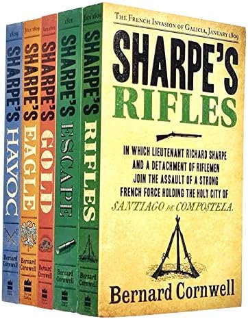Bernard cornwell The Sharpe Series 6 to 10 Books Collection Set (Rifles, Havoc, Eagle, Gold, Escape)