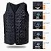 Heated Vest USB Electric Heated Vest Size Adjustable USB Charging Heating Vest Clothing for Men and Women (Battery not included)