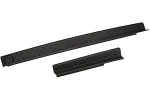 Acouto Door Entry Sill Protector Plate, ABS Material Black Guard Covers for JK 2007-2016, with Self Adhesive Tape