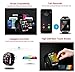 Qiufeng Q18 Smart Watch Smartwatch Bluetooth Sweatproof Phone with Camera TF/SIM Card Slot for Android and IPhone Smartphones for Kids Girls Boys Men Women(Black)