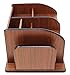 Executive Office Solutions Wooden Desk Organizer with 3 Drawers and Multiple Shelves/Racks for Office Supplies and Desk Accessories - Cherry/Black (EOS-WO4)