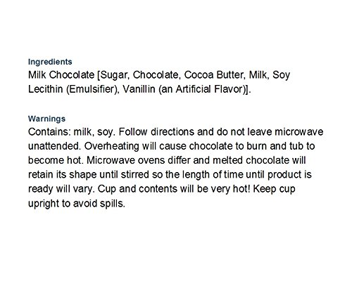 Baker's, Dipping Chocolate, Milk Chocolate, 7-Ounce Microwavable Tubs (Pack of 4) - Thumbnail 2