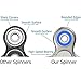 The Anti-Anxiety 360 Spinner Helps Focusing Fidget Toy [3D Figit] Tri-Spinner EDC Focus Toy for Kids & Adults - Best Stress Reducer Relieves ADHD Anxiety Boredom Metal Bearing (Chrome Silver)
