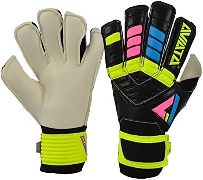Aviata Soccer Goalkeeper Gloves Stretta Light Bright Blackout Club Size 3
