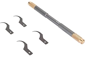 4 in 1 Degumming Knife Set, Aluminum Alloy Glue Removal Spade Scraper with Non Slip Mesh Pattern Design for iOS Cell Phone Mo