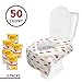 Banana Basics Flushable Disposable Paper Toilet Seat Cover (5 Packs, 10 Each) Kid-Friendly, X-Large Coverage | Promotes Proper Hygiene, Cleanliness | Reduce Germs, Messes | (Cars, 50 Pack)