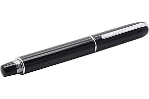 LACHIEVA LUX Classic Piano Lacquering Metal Rollerball Pen with Germany Schneider Refill Nice Gift Box Pack (Black)