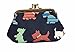 Signare Tapestry Double Pocket Change Pouch Kiss lock Coin Purse for Women With Puppy Dog Design (FRMP-PUPPY)