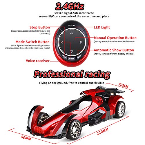 Voice Control Car, Wireless 2.4G Remote & Voice Control Racing Car, 3