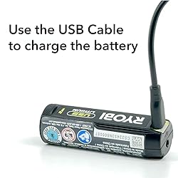 LED USB Lithium Flashlight Bundle with Ryobi