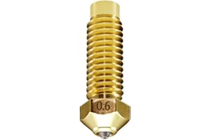 DUROZZLE Tungsten Carbide Nozzle 0.6mm for Elegoo Neptune 4 Plus/Max 3D Printer, High Thermal Conductivity Abrasion Resistance for Precision Additive Manufacturing