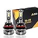 Alla Lighting 10000lm 9007 LED Headlight Bulbs Extremely Super Bright TS-CR HB5 9007 Dual Beam High Low Conversion Kits Headlights Replacement, 6000K Xenon White (Set of 2)