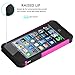 iPhone 5C Case, AUMI Hybrid Dual Layer Shock Absorbin Armor Defender Protective Case Cover (Hard Plastic with Soft Silicon) for Apple iPhone 5C
