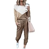 ETCYY NEW Lounge Sets for Women Sweatsuits Sets Two Piece Outfit Long Sleeve Pant Workout Athletic Tracksuits