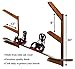 StoreYourBoard Timber Snowboard Wall Rack, Holds 3 Snowboards, Wood Home and Garage Storage Mount System, Cherry