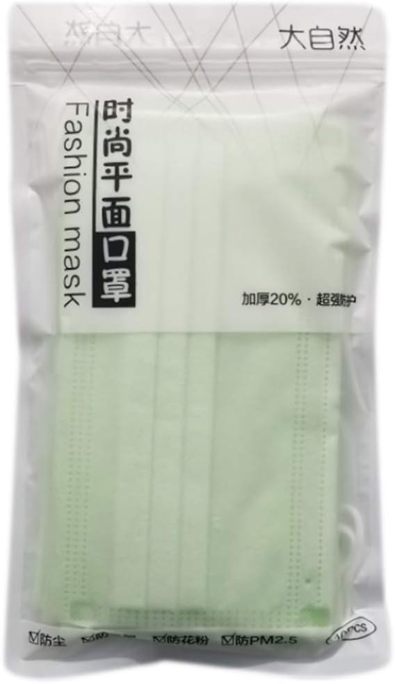 ForHe 10Pcs/Set Disposable 4 Layers Mouth Muffle, Non-Woven Sweet Candy Color Anti Dust PM2.5 Earloop for Outdoor Protection