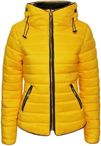 Small Mustard Women Designer Padded Jacket