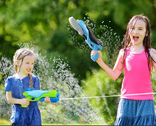 MINGKIDS Super Soaker Water Guns,Water Pistol Squirt Gun Water Blaster 2 Pack, Large Capacity Squirt Gun- Game Fun Far Range Party Favor Toy for Kids and Adults