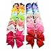 Handmade 40Pcs Baby Girls Grosgrain Ribbon Boutique Hair Bows For Teens Baby Girls Babies Toddlers Christmas Gift