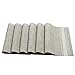 U'Artlines Set of 6 Placemats,Placemats for Dining Table,Heat-Resistant Placemats, Stain Resistant Washable PVC Table Mats,Kitchen Table mats (Placemats 6pcs, A White)