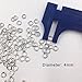 Dcatcher 1000 Pieces 4mm Open Jump Rings Jewelry DIY Findings for Choker Necklaces Bracelet Making, Silver