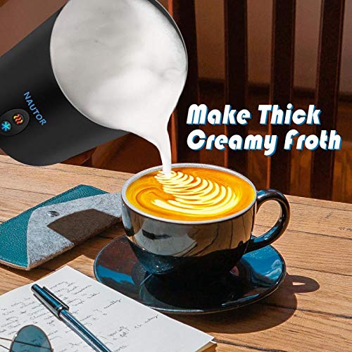 Milk Frother, Electric Milk Frother with Hot or Cold Functionality