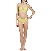 Calvin Klein Women's Low Waisted Elastic Logo Triangle Bikini Set