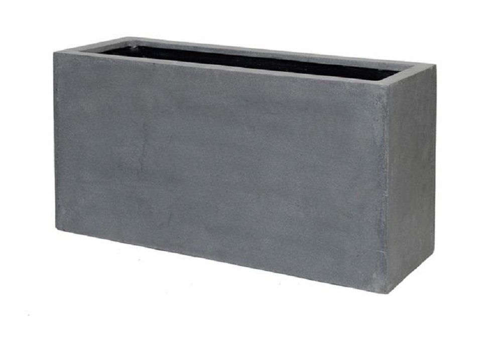 Buy Grey Rectangle Planter Box Fiberstone Indoor Outdoor Planter Pot