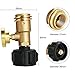 Propane Gas Guage meter, Tank Gauge/Leak Detector Brass Lead-free Propane Tank Cylinders Gas Pressure Meter, By E-Starlet