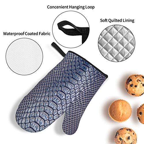 Juego de Manoplas y Porta ollas para Horno,Fondo de Textura de patrón de Piel de Serpiente de Cejas,Guantes y… Juego de Manoplas y Porta ollas para Horno,Fondo de Textura de patrón de Piel de Serpiente de Cejas,Guantes y… - Imagen 6