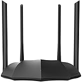 Tenda AC1200 Gigabit WiFi Router AC8 – Dual Band Router for Wireless Internet, 3 x GE Ports, 4x6dBi Antennas, MU-MIMO, IPv6,