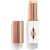 Charlotte Tilbury Unreal Skin Tint & Sheer Glow Hydrating Foundation Stick - Cream Foundation Makeup with Sheer-to-Light Coverage & a Buildable Formula - Blurring, Smoothing & Nourishing