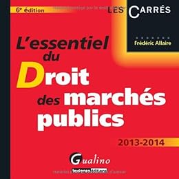 L' essentiel du droit des marchés publics