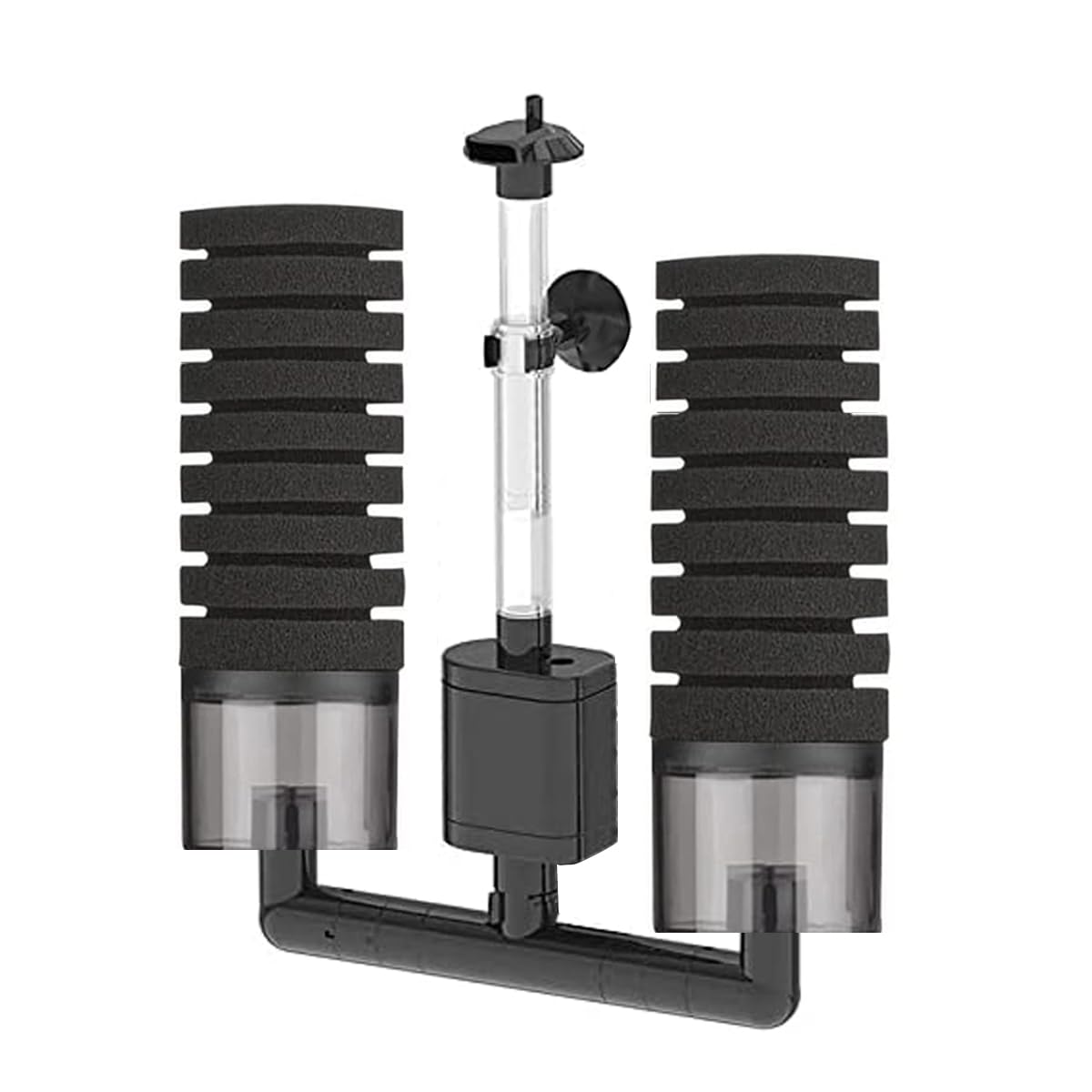 Craftsboys Aquarium Sponge Filter Bubbler with Quiet Water Pump for Fish Shrimp Breeding Tank (M)