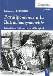 Paralipomènes à la Batrachomyomachie