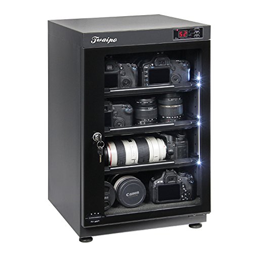 HFS 88L Digital Dehumidify Dry Cabinet Box - 3 Shelf Camera & Lens anti-mold storage