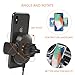 Kenu Airframe Car Phone Mount Wireless Charger - Air Vent Cell Phone Holder - 360 Degree Pivot, Qi Fast-Charging - Extra Large Expandable Grip - Use with Latest iPhones, Samsung and Androids