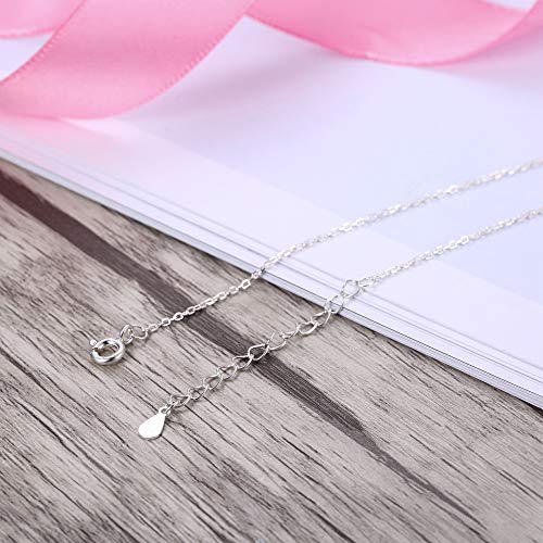 Sllaiss 925 Sterling Silver Cute Cat Bell Anklets for Women Dainty Beach Ankle Chain Boho Foot Jewelry for Mother's Day Girlfriend