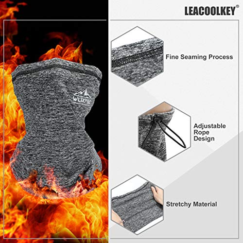 Winter Neck Gaiter Warmer, Fleece Face Covering Scarf, Outdoor adjustable Scarf