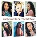 Curly Faux Locs Soft Hair Twist Braids Crochet Braiding Hair Braids Mambo Hair Extension 24Roots/Pack (12inch, 1B)