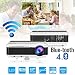 Bluetooth Projector Wireless LED 4600 Lumen Android Bluetooth Proyector Smart Wifi HD WXGA Home Theatre Projectors Airplay Miracast LCD 1080P Android Projector with Bluetooth HDMI USB VGA AV Audio Out primary