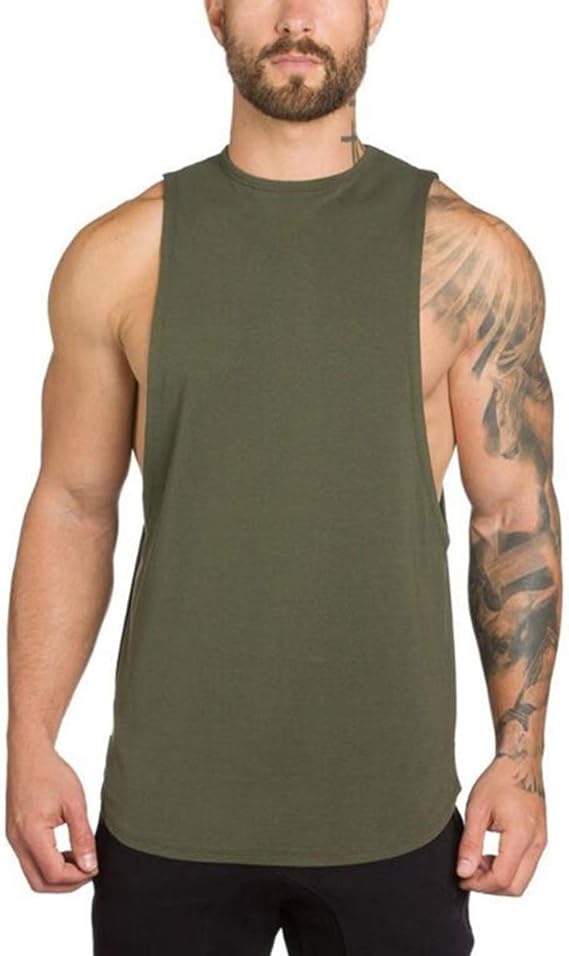 Amazon メンズ タンクトップ ノースリーブ トップス 筋トレ フィットネス スポーツウェア おしゃれ バスケットボール 大きいサイズ コンプレッションウェア タンクトップ 通販