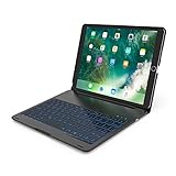 iPad Pro 10.5 Case With Keyboard,7 Colors Led Backlit,Wireless Bluetooth Folio Keyboard Hard Shell Cover -Ultra Slim,Portable,Protective&Aluminum Alloy Material(Black)
