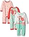 Disney Baby Girls' 3 Pack Coveralls Of Ariel The Little Mermaid