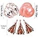 NIUBER Birthday Decorations - Birthday Party Supplies Party Decorations Balloons Rose Gold Happy Birthday Banner Confetti Balloons