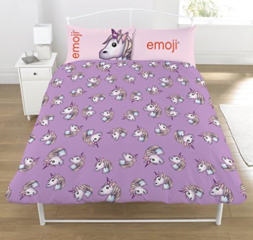 Emoji Emoji ® Unicorn Double Duvet Set, Lilac